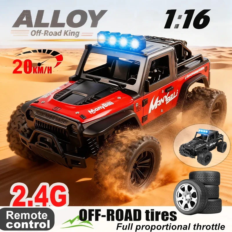 

New G1 Scale Alloy SPEED Racing With LED Lights High Speed Road Climbing Drifting Remote Control Toys For Kid Outdoor Gift
