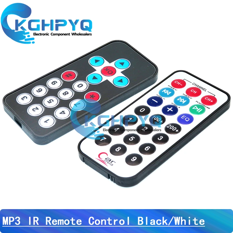 38khz MCU learning board IR remote control Infrared decoder for protocol remote control For arduino .MP3 .MP4 Black / White