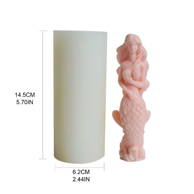 Molde silicone sereias, faça você mesmo, resina epóxi, molde ornamento emplastros velas perfumadas, fácil