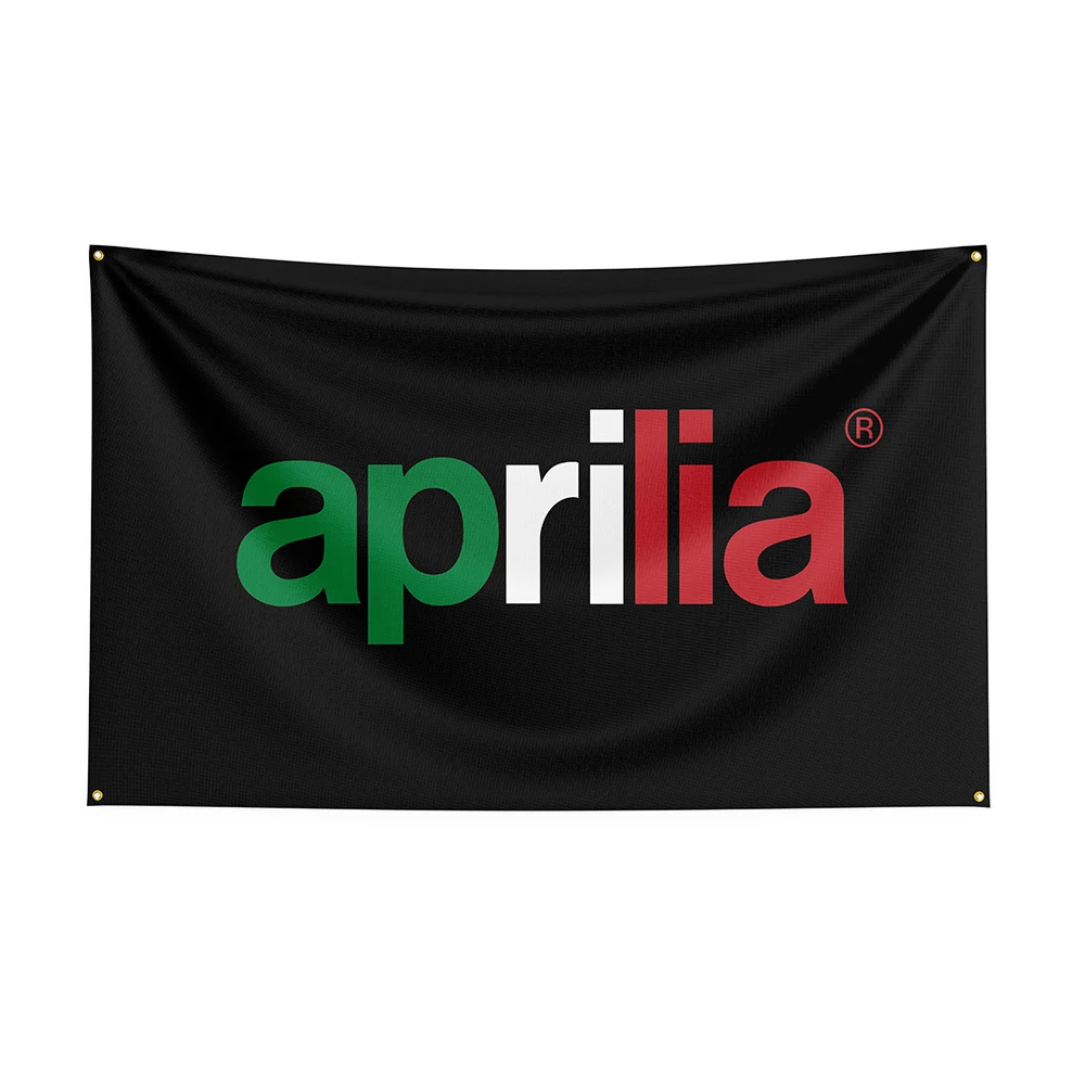 90x150cm Aprilias Flag Polyester Printed Racing Motorcycle Banner For Decor