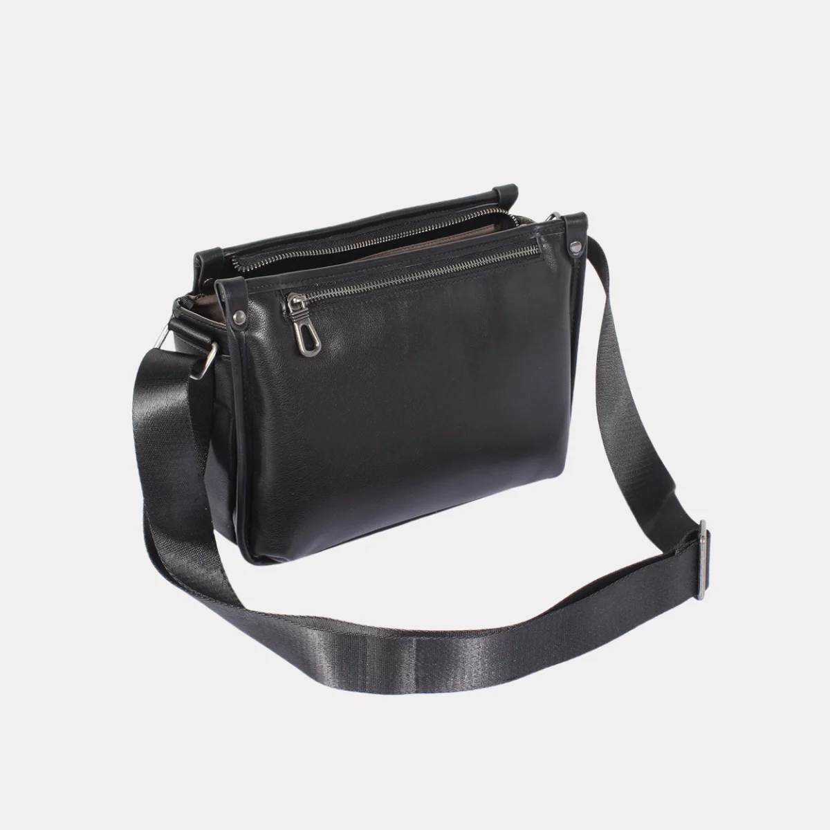 Genuine Cow Leather Men's Business Commuting Side Bag Casual Crossbody Bag Large Capacity Shoulder Messenger Bags Sling Bag Male