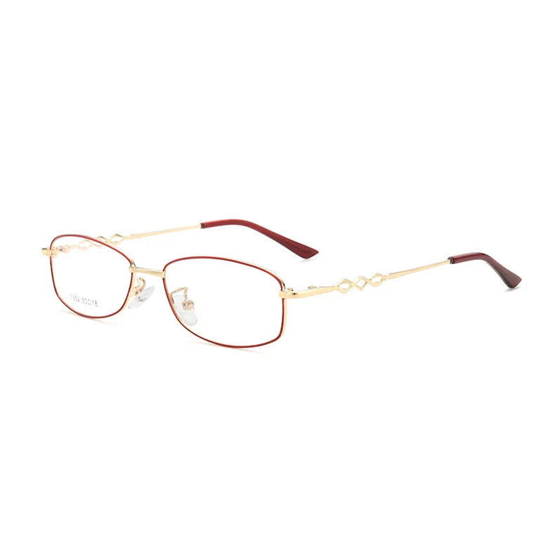 50-18 نظارات قراءة نسائية جديدة خفيفة للغاية بإطار كامل مستطيلة مضادة للزرقاء عدسات طبية مخصصة لقصر النظر الاستجماتيزم #5