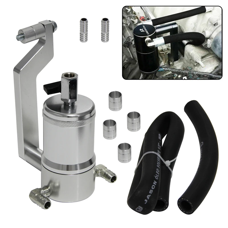 Oil Catch Can & Bracket & Fuel Hose for Dodge Ram 1500 2500 3500 5.7L 8 Speed 09-19 Charger Challenger 6.4L SRT8 09-18