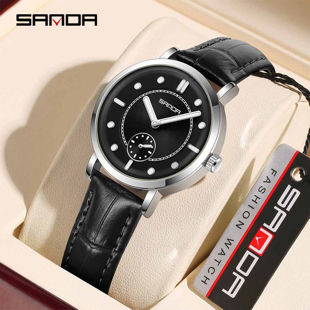 

SANDA 1140 Quartz Watch Fashion Simple Waterproof Belt Women's Watch Night Light Trendy Wristwatch for Ladies 2025