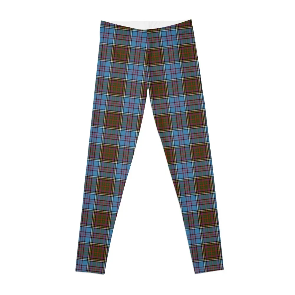 

Clan Anderson Tartan Scottish Plaid Pattern Leggings Women's fitness for physical sporty woman push up Womens Leggings