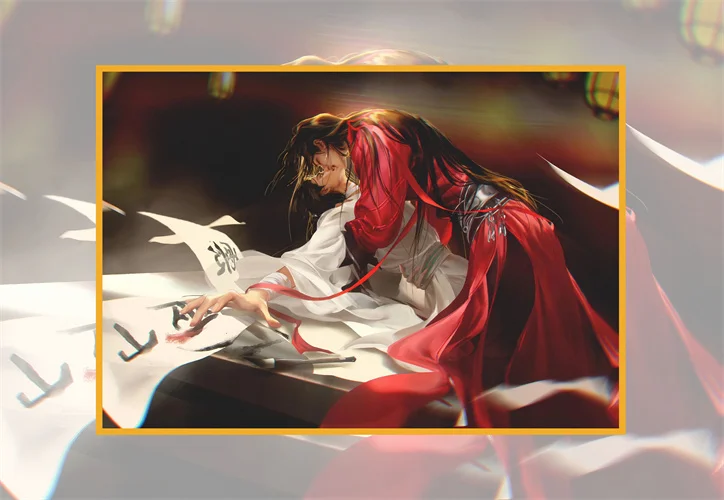 No75-101 Fanmade BL Donghua Heaven Officials Blessing Tian Guan Ci Fu TGCF Manhua Xie Lian Xuan Ji Colored Paper Tachie