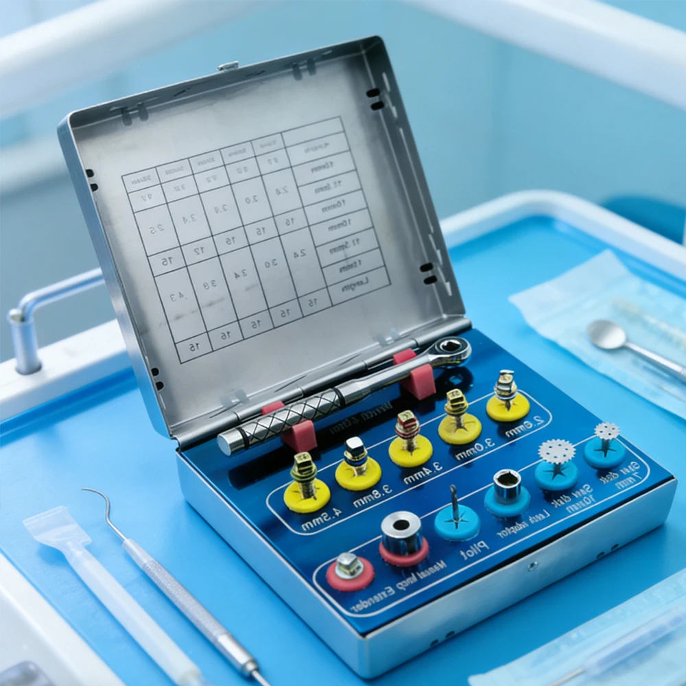 

Dental Bone Expander Kit with Bone Saw Disk Cutter Latch Type Adapter and Pilot Drill for Alveolar Ridge Expansion