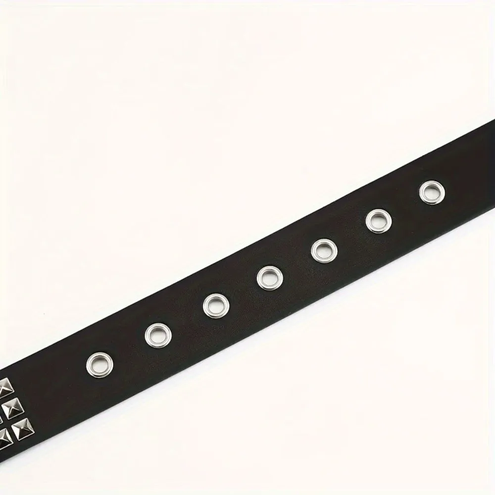 

Fashion Leather Women's Belts with Chain Jeans Decorative Hanging Chain Belt Rivet Belt Women