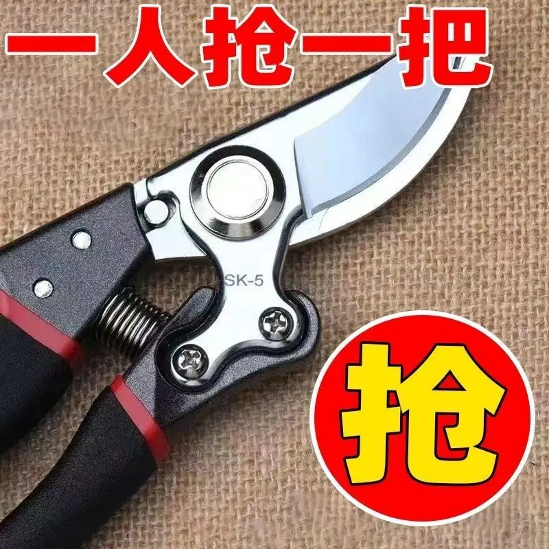 

German Imported Steel Shears Tree Scissors Fruit Tree Shears Pruning Shears Household Flowers and Trees Grape Pruning Pickaxe Pi