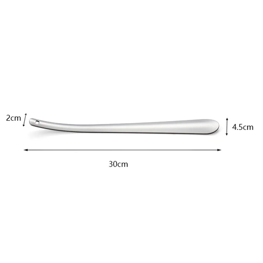 Professional Stainless Steel Shoe Horns Long Handle Shoehorn Convenient Shoes Wearing Lifter