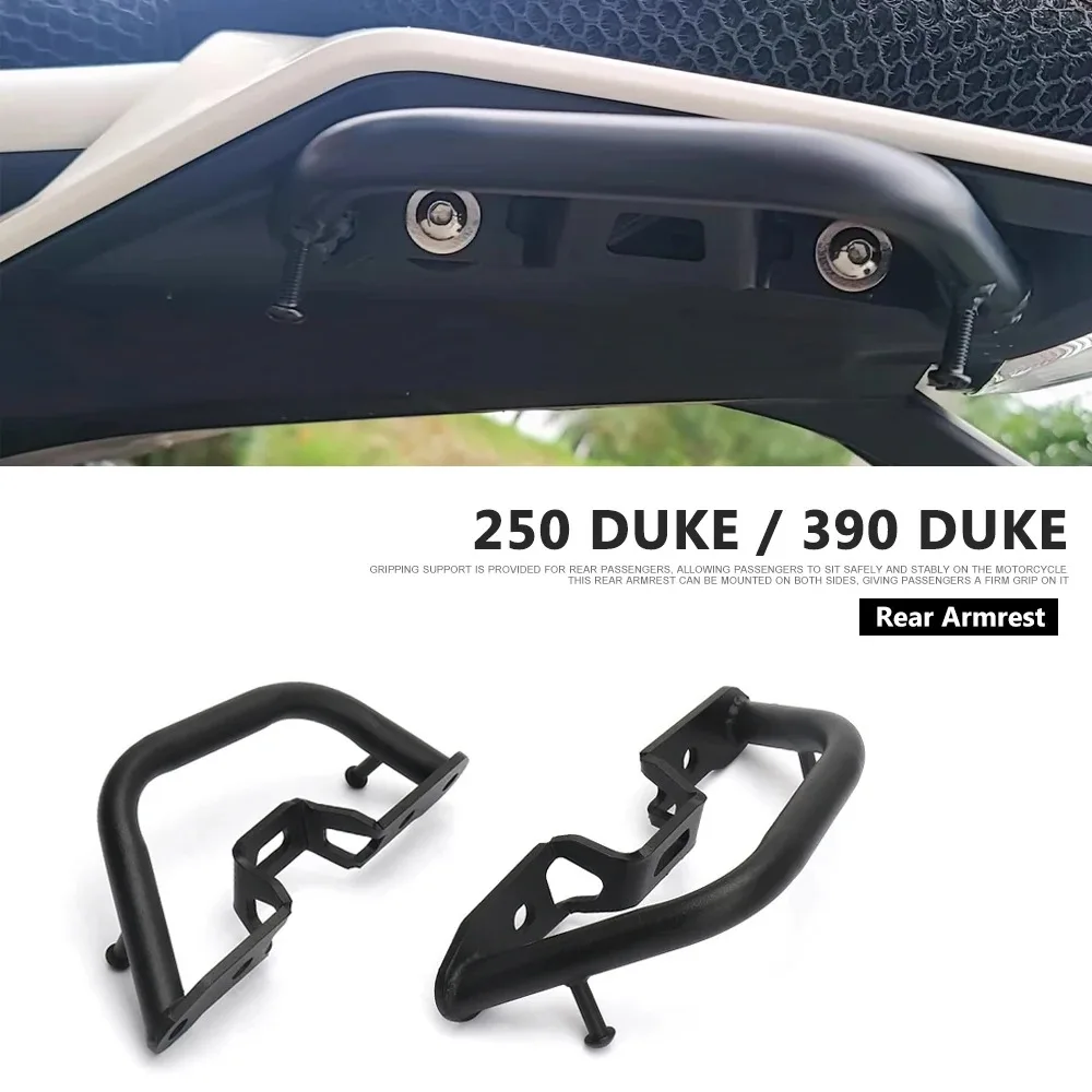 

New Motorcycle Accessories Rear Armrest Bracket Handrail Rear Passenger Armrest For 250Duke 390Duke 250 DUKE 390 Duke