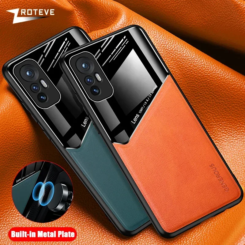 Mi12 Case ZROTEVE PU Leather Soft Frame Hard PC Cover For Xiaomi 12 Lite Mi 12X 12T Pro Xiomi Mi12X Mi12T Xiaomi12 Phone Cases