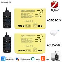 ZIGBEE Temperature & Humidity Monitoring Thermostat Sensor Home Automation Switches RF433 Tuya APP Passive Dry Contact Relay
