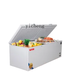 Tqh Commercial Large Capacity Freezer Fresh-Keeping Frozen Horizontal Supermarket Refrigerator Refrigerated Freezer