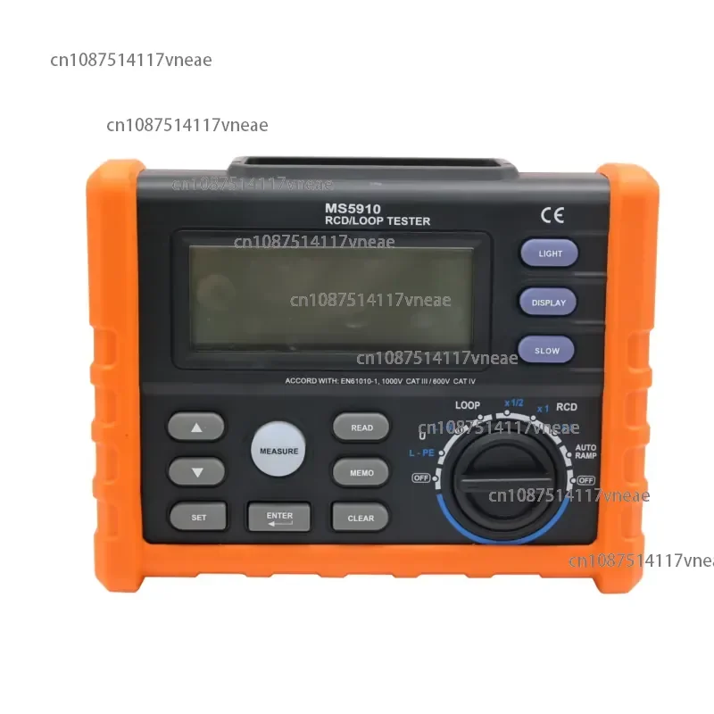 MS5910 Loop Resistance Tester Digital RCD Tester Multimeter