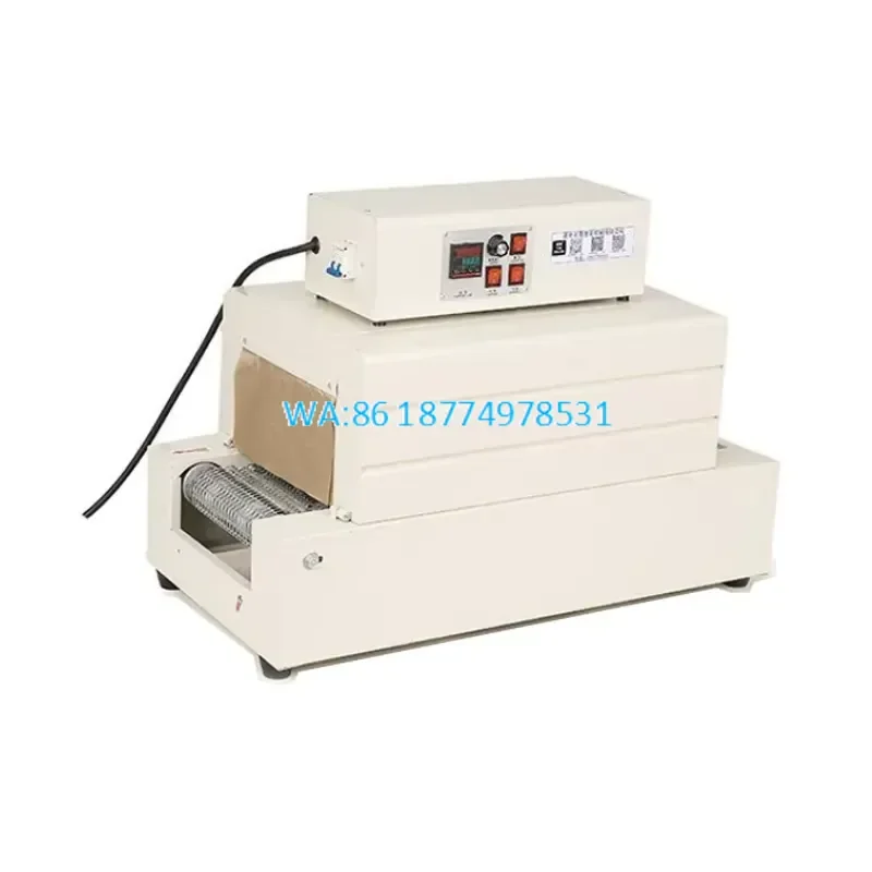 Wmwmnu for PVC POF Plastic Shrinking BS-3020 Chain Heat Shrink Packaging Wrapper Automatic Shrink Industrial Wrapping