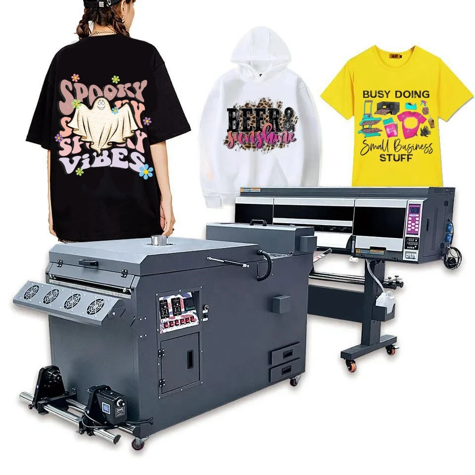 Wholesales 60cm A1 UV DTF Printer I1600 I3200 Crystal Film Roll To Roll Printing With Laminator 3D Printer UV Machine