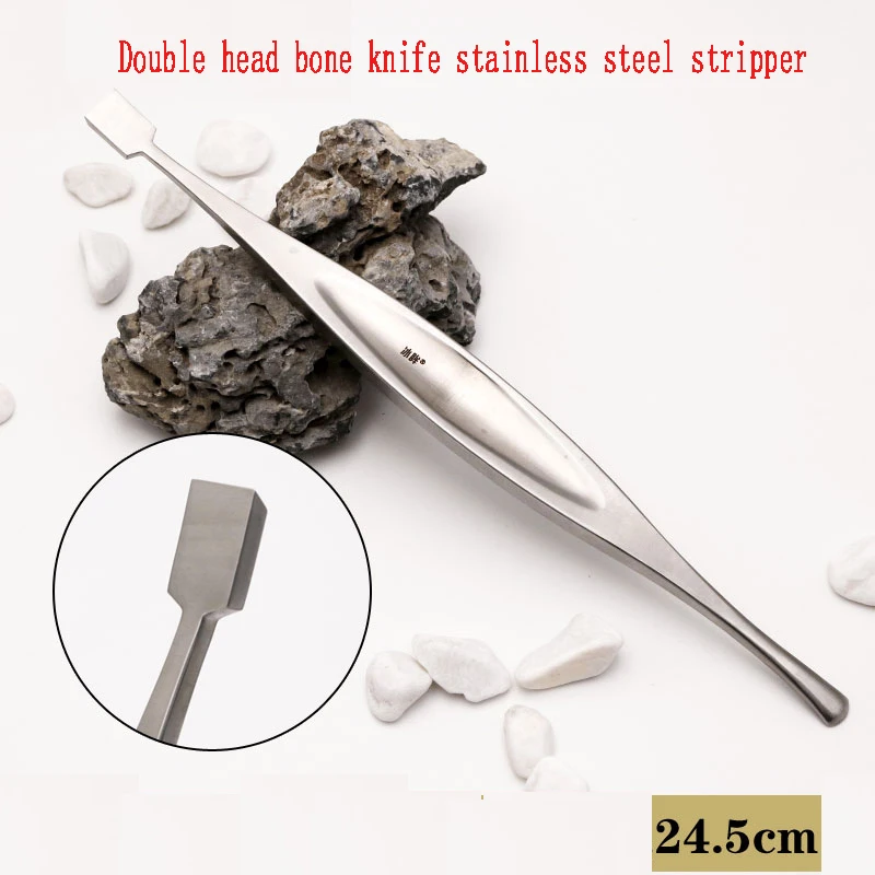 Double head bone knife stainless steel peeler, cosmetic and plastic surgical instruments, medical tools