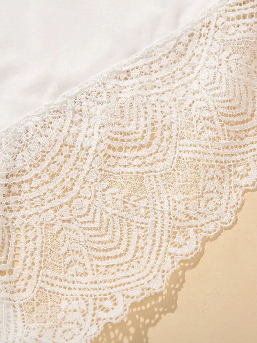 

Womens 3pcs Solid Color Lace Triangle Panties