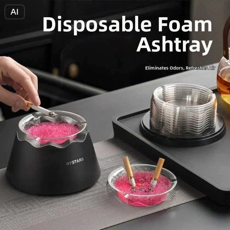 

Новые одноразовые пепельницы, 10 штук в упаковке, для тушения влажных сигарет, без пепла, креативные, модные, круглые, аксессуары для курения