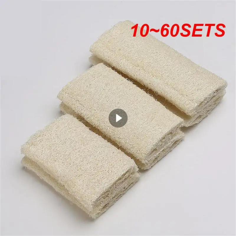 10~60SETS Washing Dishes Towel Gourd Rag No Hair Loss Kitchen Dishwashing Accessories Kitchen Cleaning Home Supplies Kitchen Rag