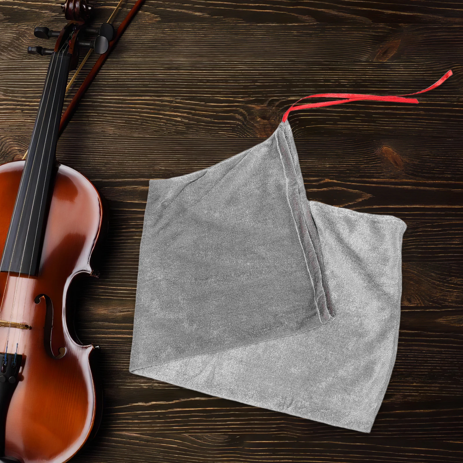 

Violin Dust Bag Accessory Protector Instrument Drawstring Cover Flannel Decorative Storage