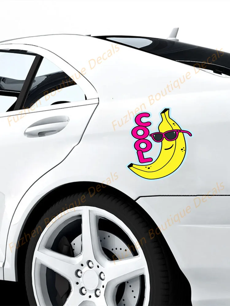 

Fuzhen Boutique Decals Exterior Accessories Cool Banana Car Stickers Windows Decal Helmet Fine Laptop Bumper Decoration