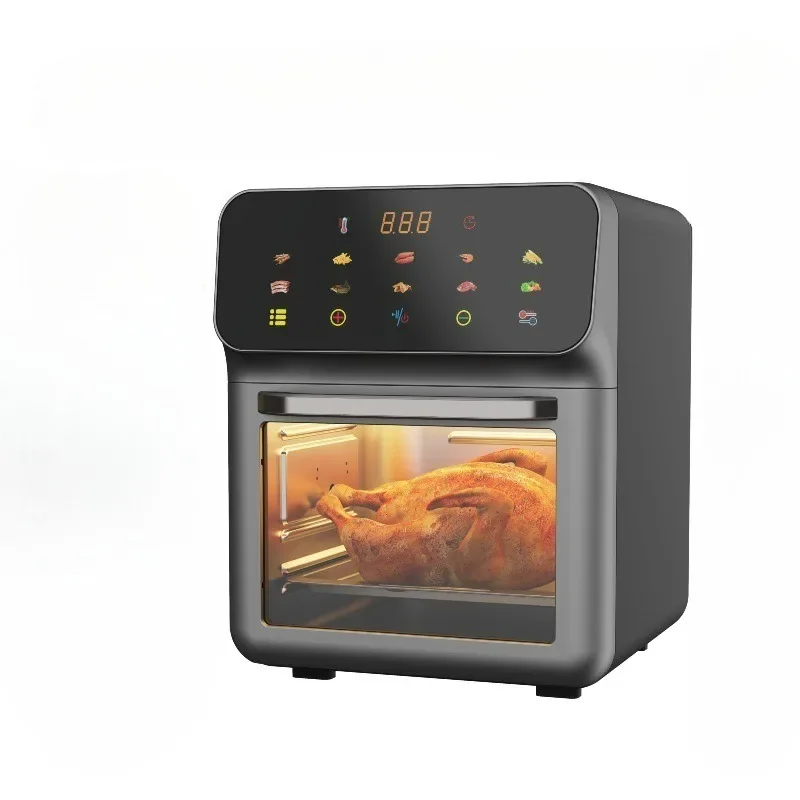 10 L Electric Air Fryer Large Capacity Convection Oven Deep Fryer Without Oil Kitchen 360°Baking Viewable Window Home Appliance