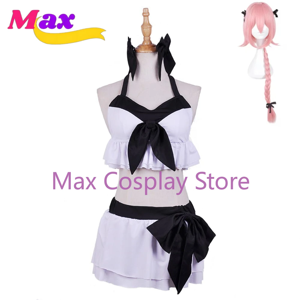 Max Cos Fate Astolfo Cosplay Costume Game Apocrypha Swimsuit FGO Cosplay Women Costume Girl Swimsuit FGO Bikini