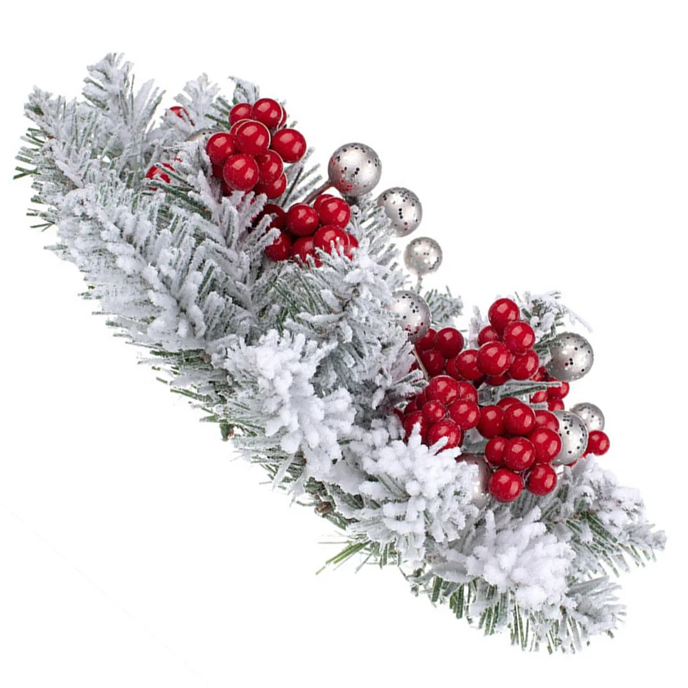 

Christmas Wreath Decorative Ring For Home Party Table Centerpiece Xmas Wreath Garland Berry Eucalyptus Simulation