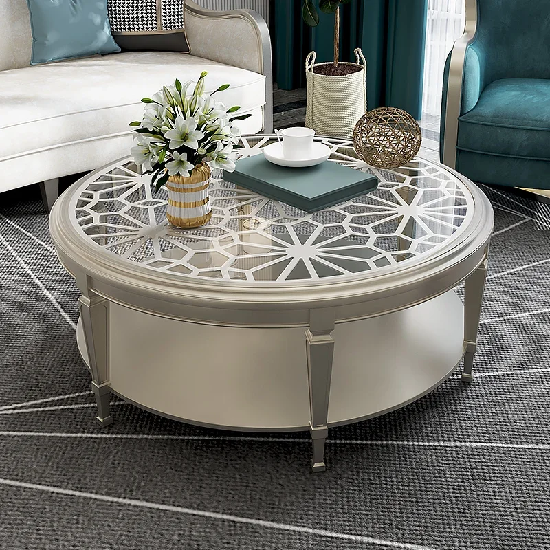 

European Vintage Coffee Table Unique Trendy Midcentury Living Room Coffee Table Round Glam Table De Salon Home Furniture