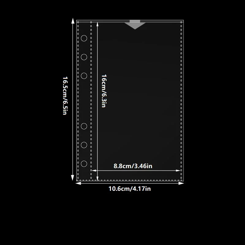 

Transparent Plastic Sheet Protectors,Portable Sticker Notebooks,Loose Leaf Folders,High-Quality PP Material,High Transparency