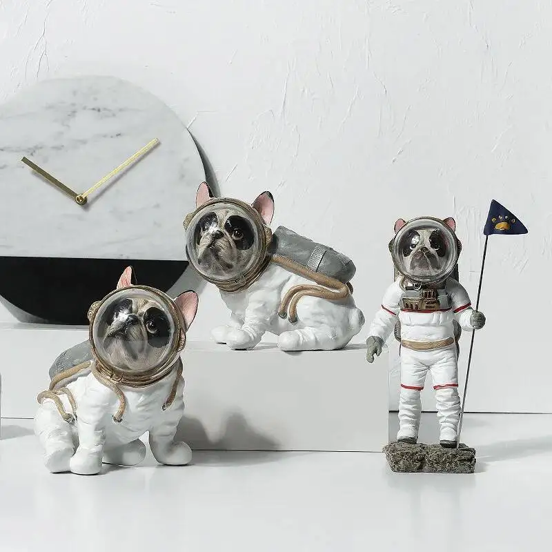 Space Animal Ornaments New Resin Crafts Trend Pieces Astronaut Desktop Home Decoration