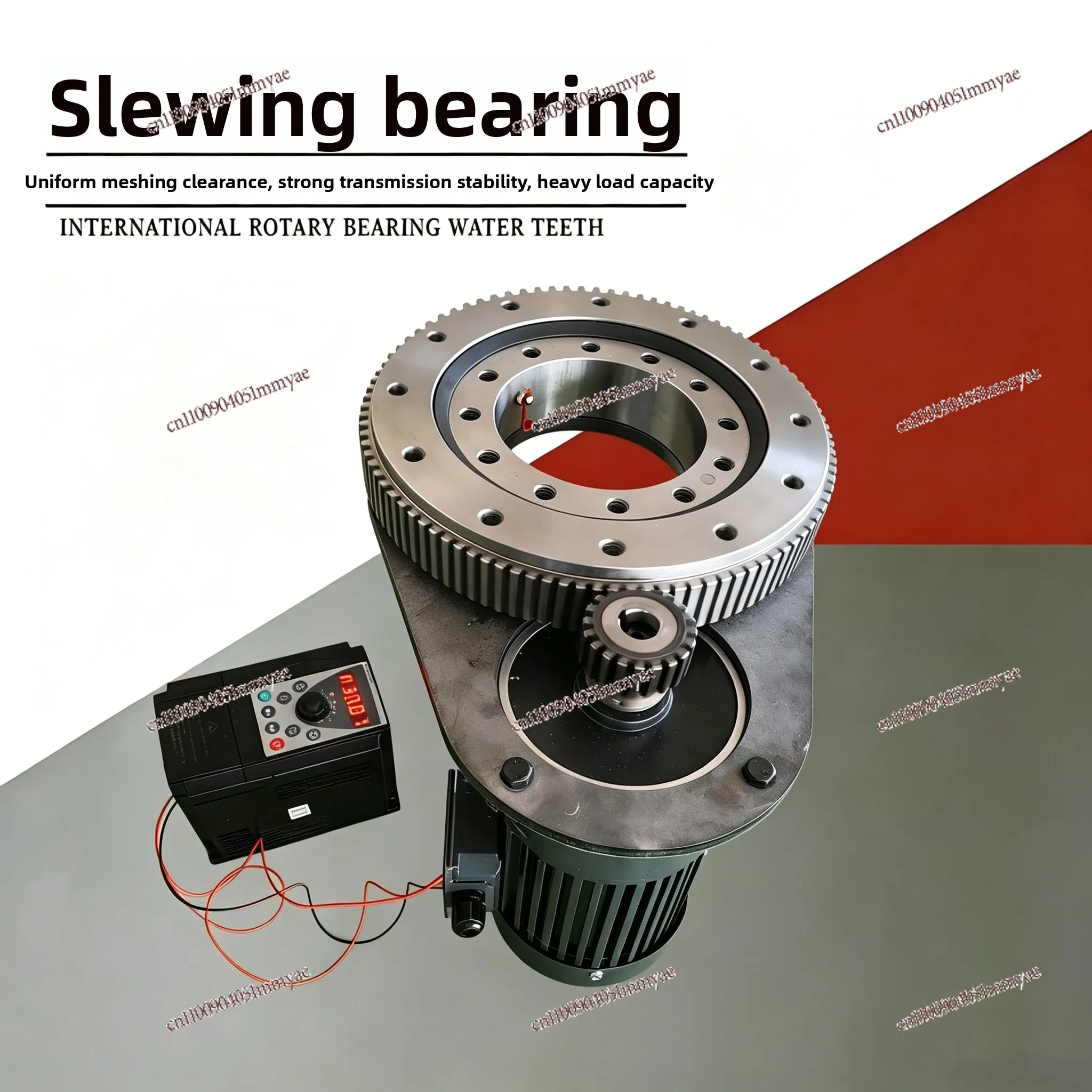External tooth slewing support turntable slewing bearing