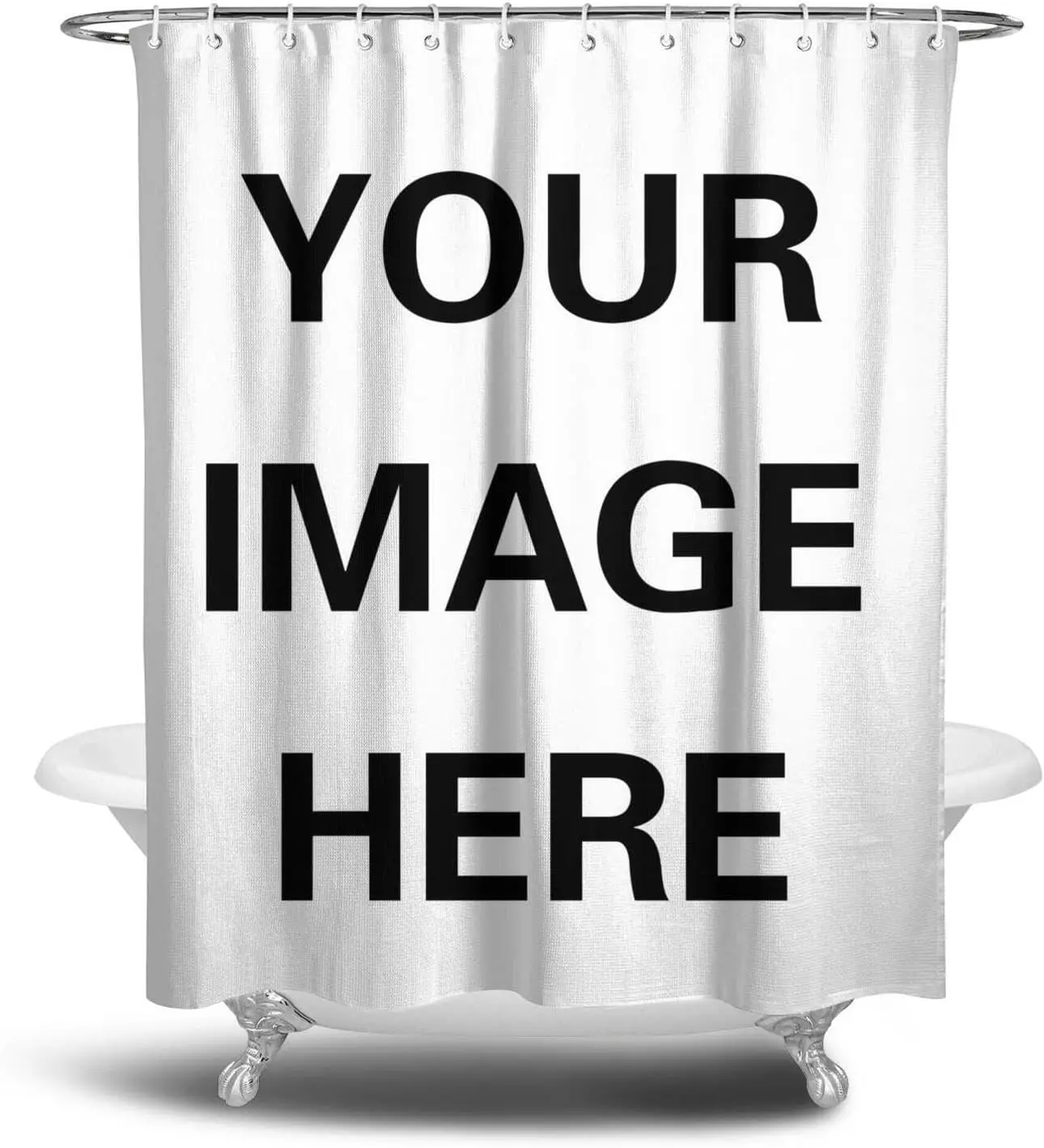 

Персонализированная занавеска для душа на заказ с рисунком изображения, водонепроницаемый декор для ванной комнаты, в комплект входят крючки для уникального дизайна дома