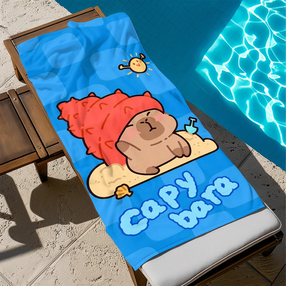 1pc Blue Extra Large Quick-Dry Beach Towel Lightweight Large Bath Towel for Adults, Pool, Travel Yoga Super Fine Fiber