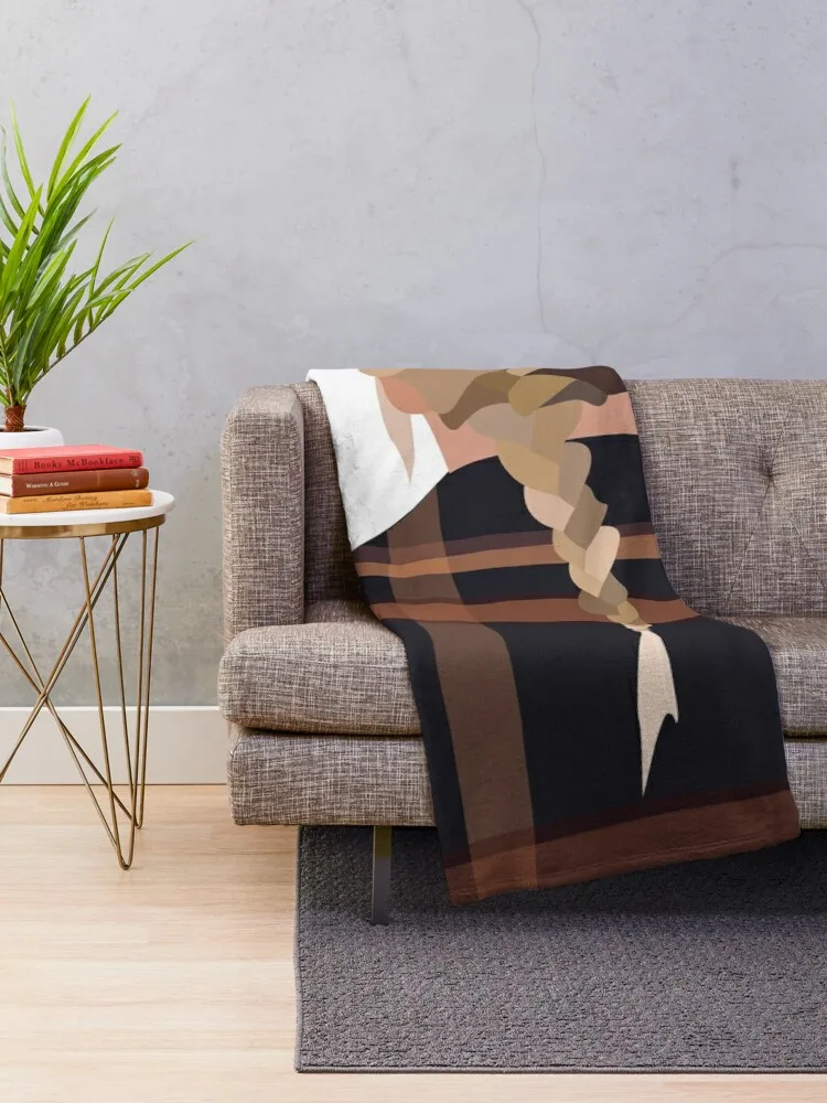 evermore album cover illustration Throw Blanket Polar Plaid on the sofa For Baby Blankets