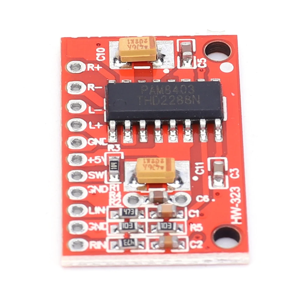 1-10PCS PAM8403 Audio Module 2x3W Super Mini Digital Power Amplifier Board for Class D Stereo Audio Amplifier Module 5V Power