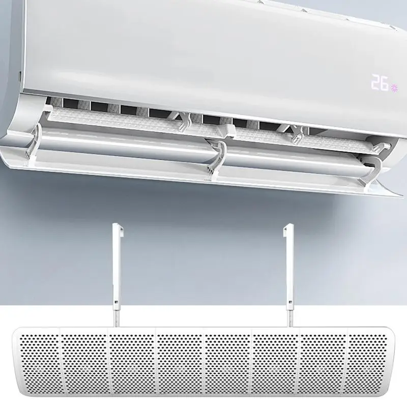 

Дефлектор кондиционера с защитой от прямого обдува, выходное отверстие, ветрозащитный экран, перегородка кондиционера, регулируемые углы