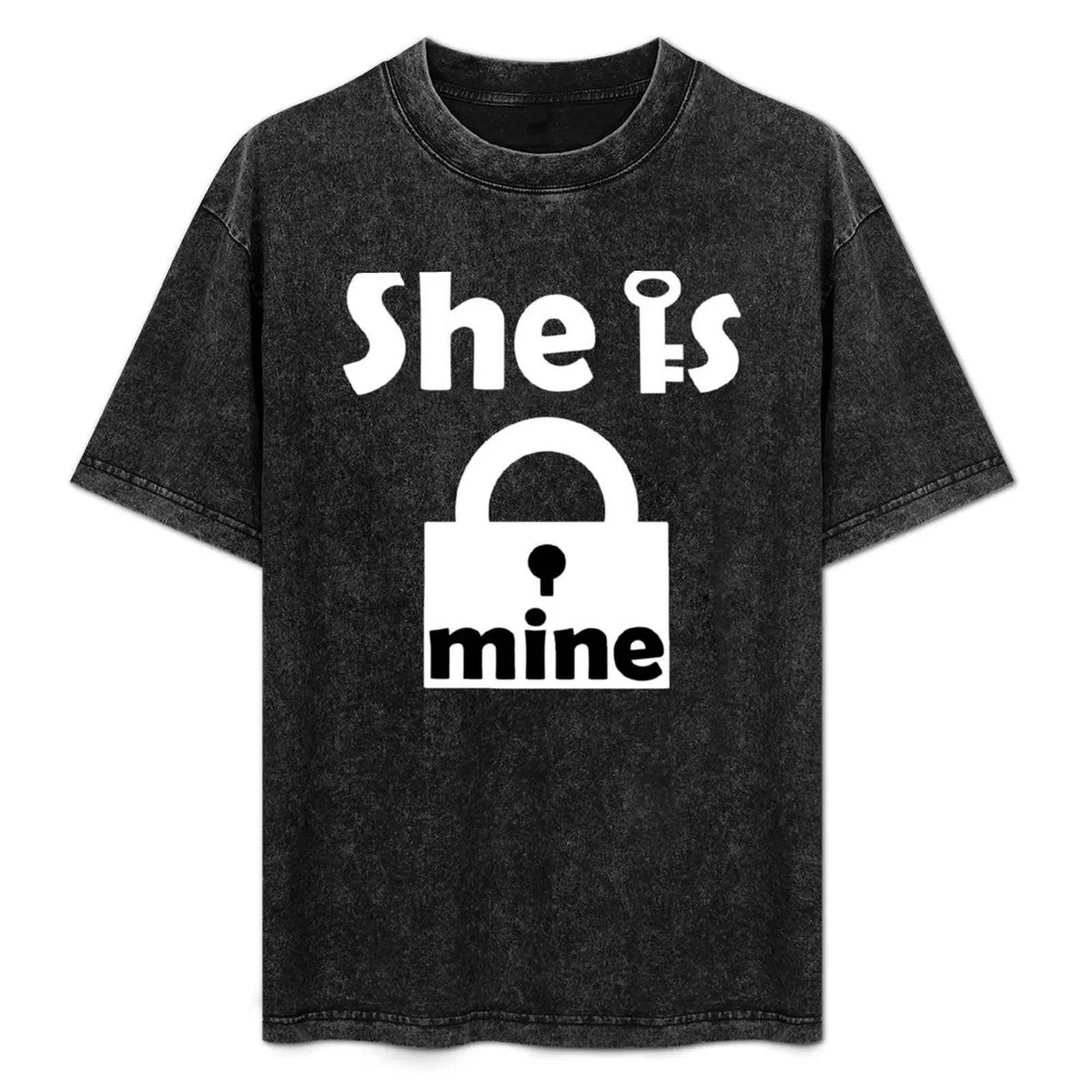 

She is mine-valentine T-Shirt Art Pattern Printed Casual Top