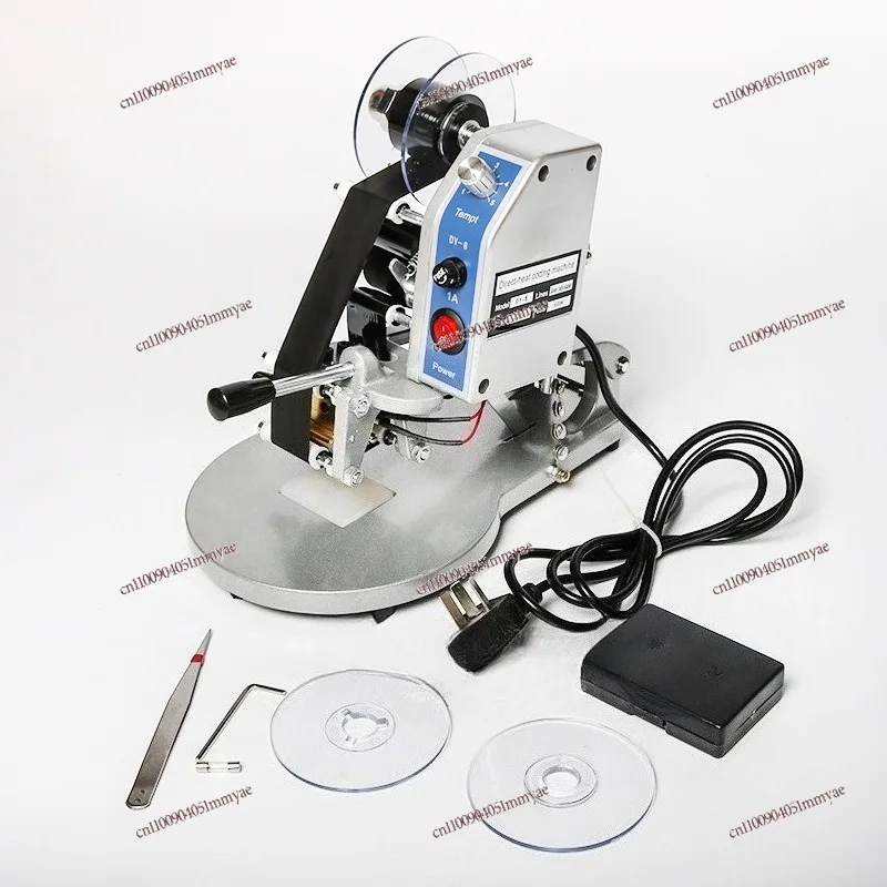 Manual Ribbon Coding Machine DY-8 3-Line Hot Stamping Date Coding Printer for Labels