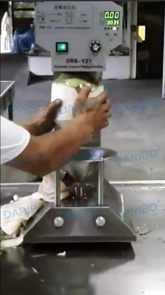 6 Second Green Coconut Peeler Machine Coconut Peeling Machine Automatic for Sale