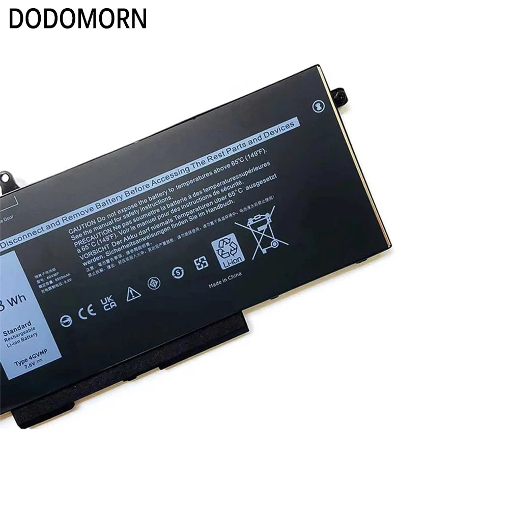 DODOMORN-4GVMP بطارية الكمبيوتر المحمول ، ديل لاتيتودي 5400 ، 5500 ، الدقة 3540 ، انسبيرون 7590 ، 7591 ، 7791 ، P84F ، P42E ، P98G001 سلسلة ، 2 في 1