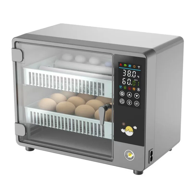 Fully Automatic 50  Incubator Touch Screen Single/Dual Power Supply High Hatching Rate 98 Percent for Chicken Duck Goose Bird