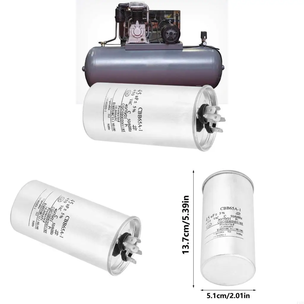 Capacitor ar condicionado eficaz f92f, peça reparo ar condicionado, capacitor partida para vida útil prolongada do