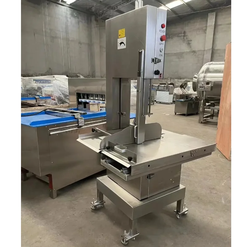 New Butcher Bone Saw Machine with Safety Guard 220V Commercial Use High Efficiency