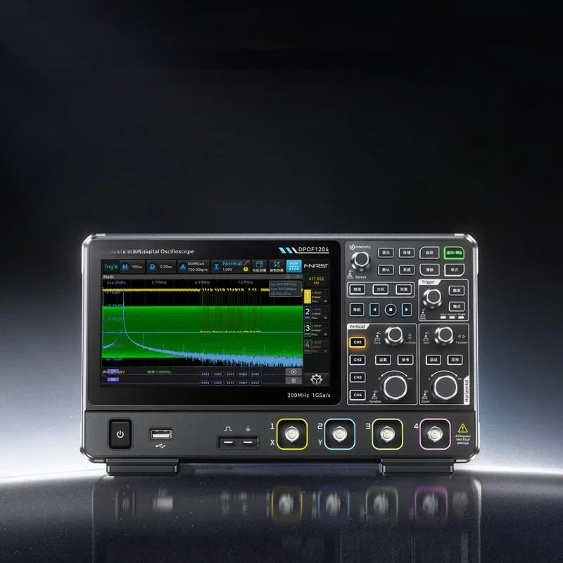 High definition digital oscilloscope 200MHz bandwidth 1G sampling rate desktop digital storage oscilloscope