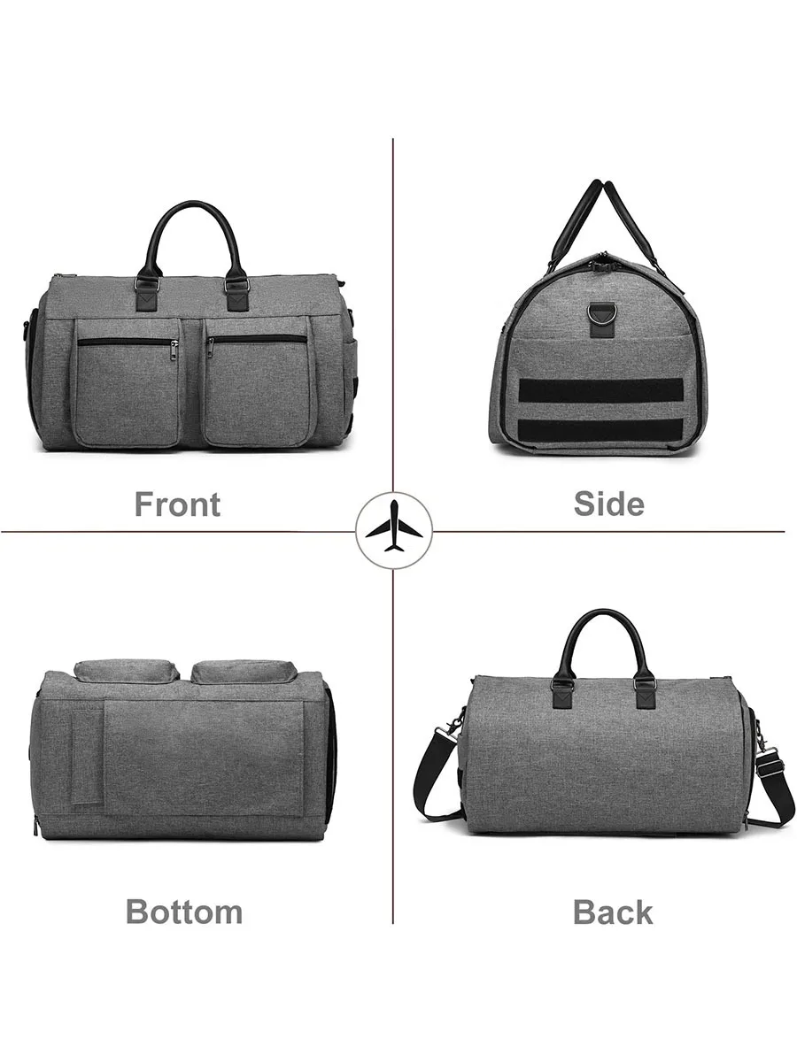 Customized suit bag, travel bag, foldable pull rod bag with wheels, large capacity, portable, multifunctional handheld suit bag