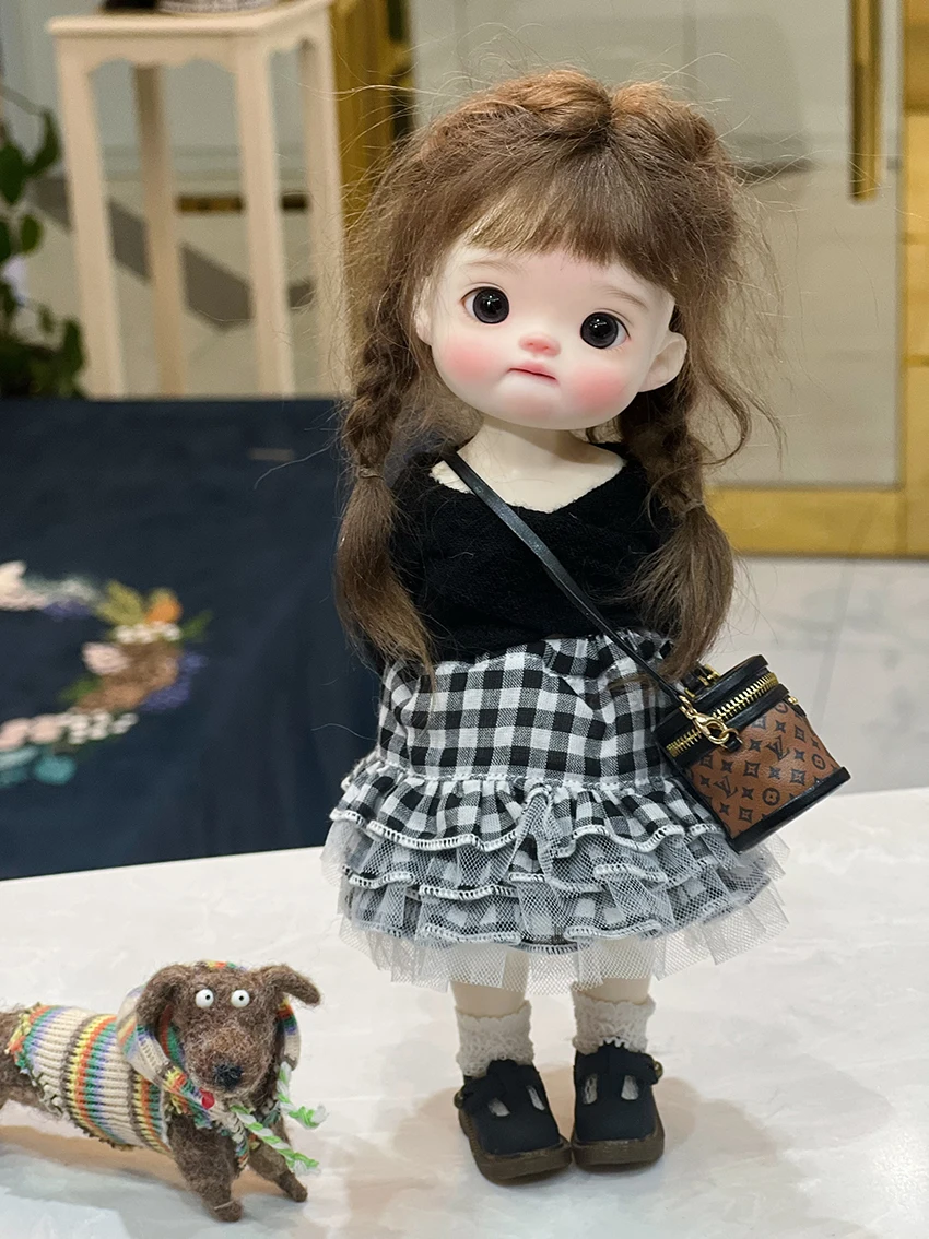 New product bjd sd baby small cloth 1/6 advanced resin big head spot girl fish baby cute angel body bb joint makeup spot