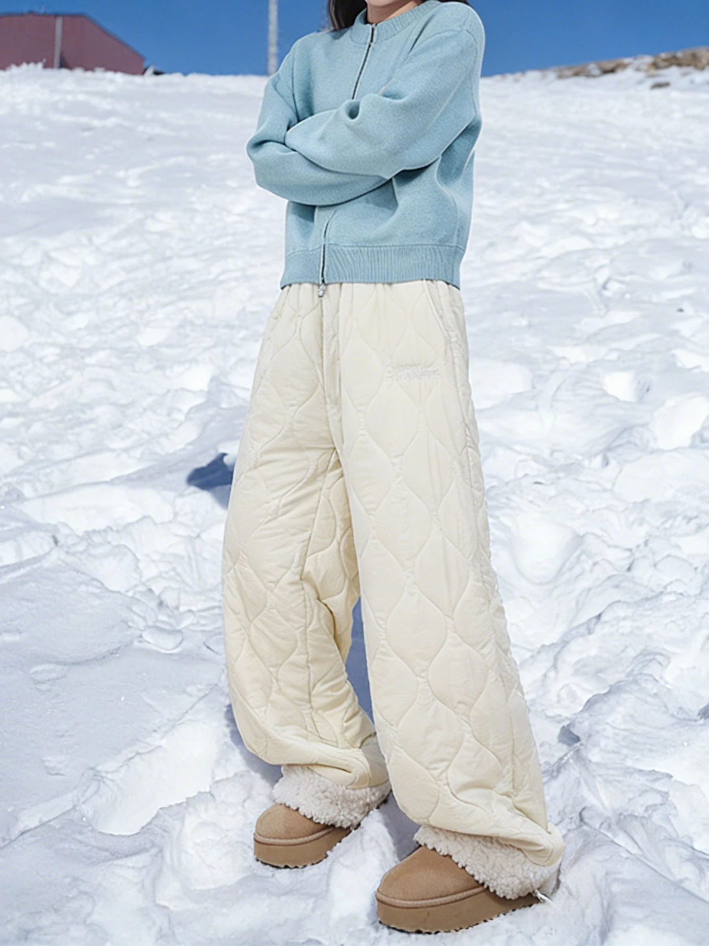 

Мужские зимние теплые хлопковые брюки с широкими штанинами на флисовой подкладке, морозостойкие лыжные брюки, повседневные брюки прямого кроя с низкой талией